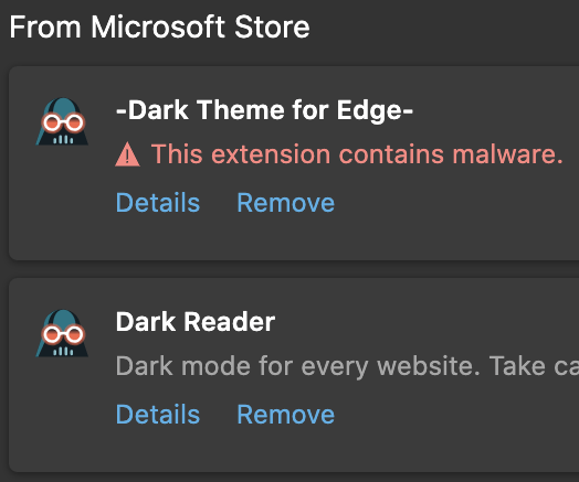 Microsoft从其EdgeExtensionsStore中删除了恶意扩展
