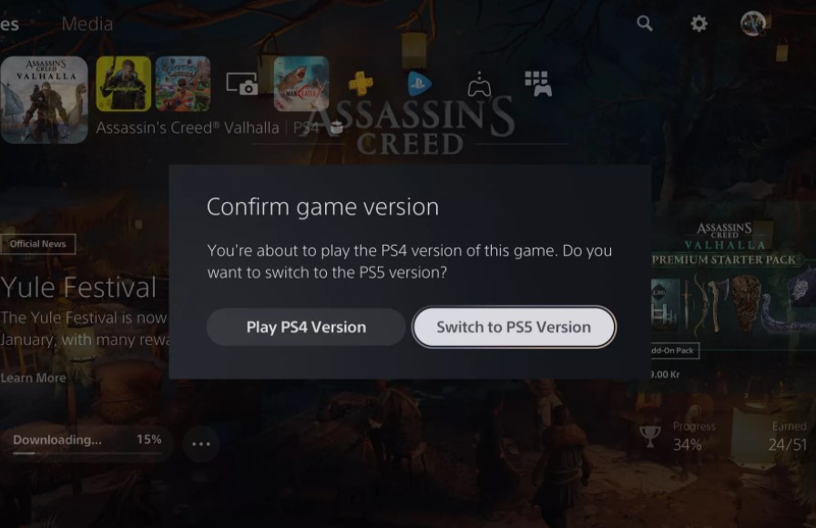 索尼最新的PS5更新将告诉您是否正在玩游戏的PS4版本
