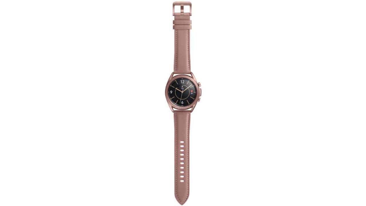 这是青铜色的三星Galaxy Watch 3