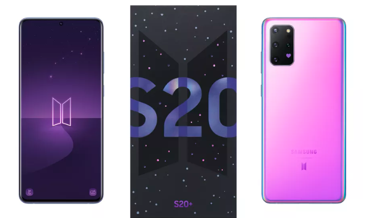 三星最新的特别版手机是BTS品牌的Galaxy S20 Plus