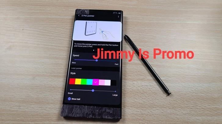 三星Galaxy Note20的S Pen手写笔可以用作指针