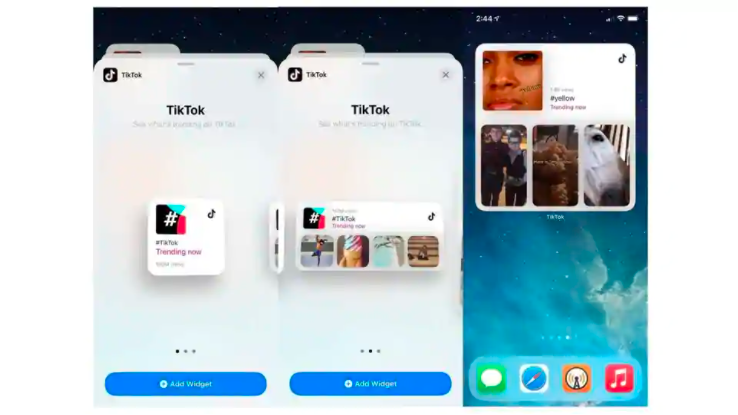 TikTok现在拥有新的iOS 14主屏幕小部件