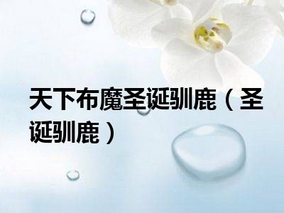 天下布魔圣诞驯鹿（圣诞驯鹿）