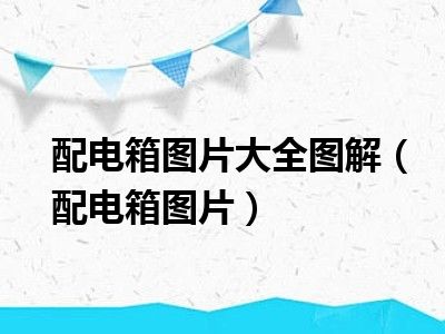 配电箱图片大全图解（配电箱图片）