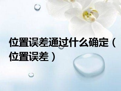 位置误差通过什么确定（位置误差）