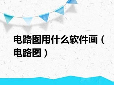 电路图用什么软件画（电路图）
