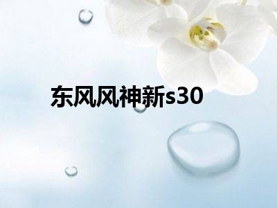 东风风神新s30