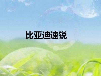 比亚迪速锐