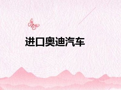进口奥迪汽车