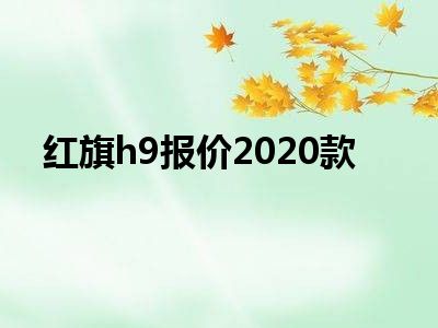 红旗h9报价2020款
