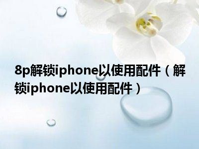8p解锁iphone以使用配件（解锁iphone以使用配件）