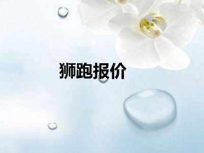 狮跑报价