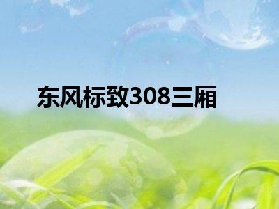 东风标致308三厢