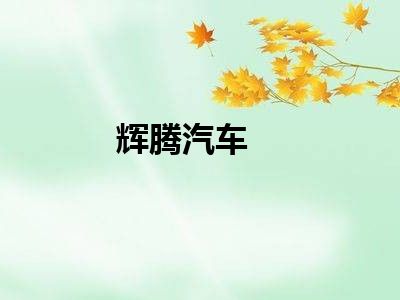辉腾汽车