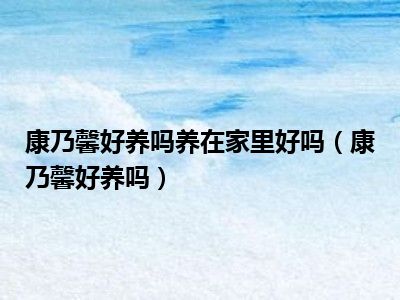 康乃馨好养吗养在家里好吗（康乃馨好养吗）