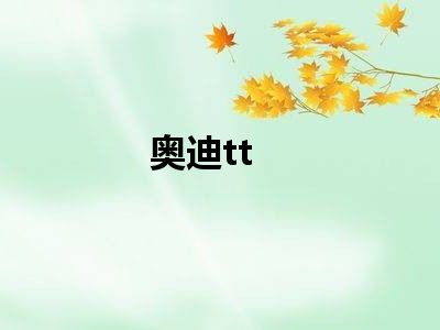奥迪tt