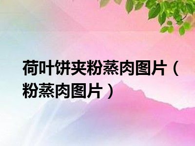 荷叶饼夹粉蒸肉图片（粉蒸肉图片）