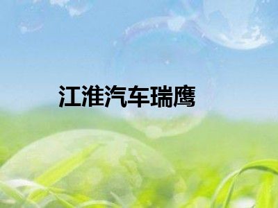 江淮汽车瑞鹰