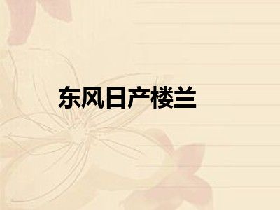 东风日产楼兰