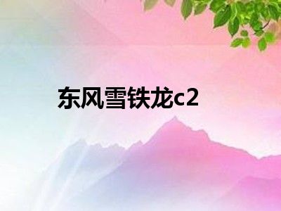 东风雪铁龙c2