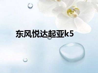 东风悦达起亚k5