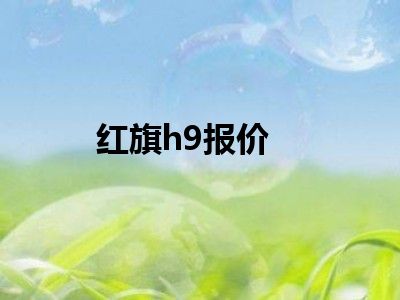 红旗h9报价