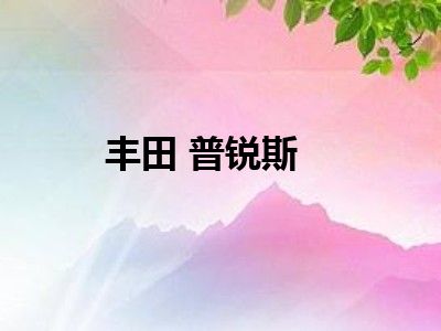 丰田 普锐斯