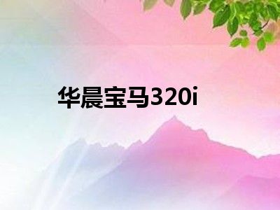 华晨宝马320i