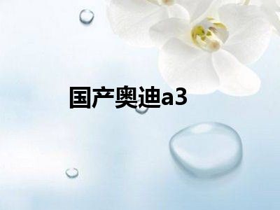 国产奥迪a3