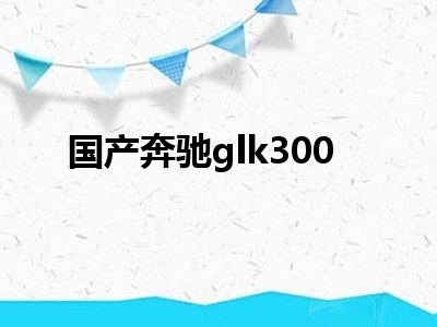 国产奔驰glk300