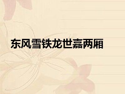 东风雪铁龙世嘉两厢