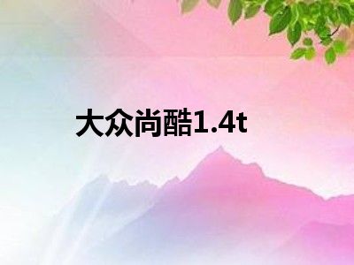 大众尚酷1.4t