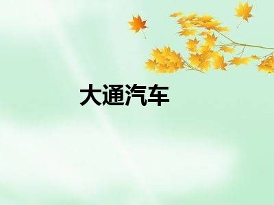 大通汽车