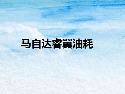 马自达睿翼油耗
