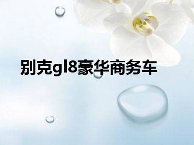 别克gl8豪华商务车