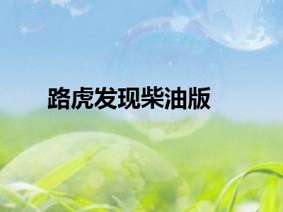 路虎发现柴油版