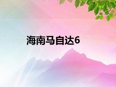 海南马自达6