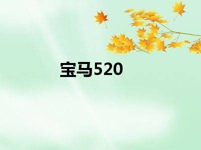 宝马520