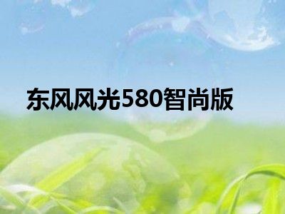 东风风光580智尚版