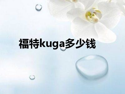 福特kuga多少钱