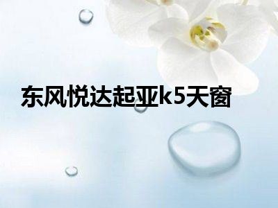 东风悦达起亚k5天窗