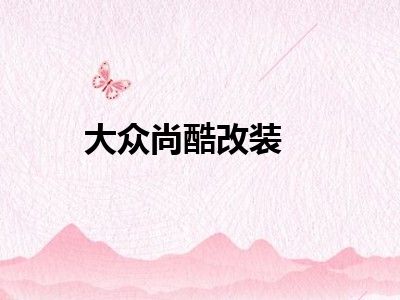 大众尚酷改装