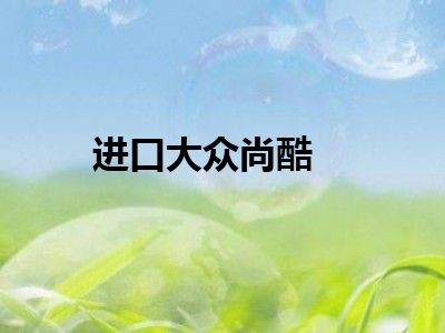 进口大众尚酷