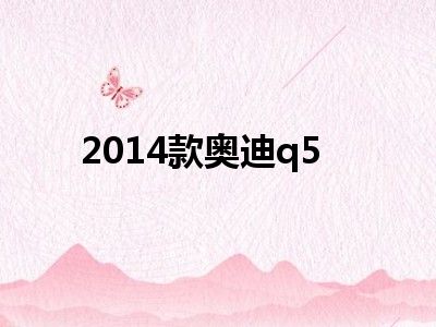 2014款奥迪q5