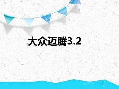 大众迈腾3.2