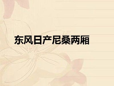 东风日产尼桑两厢