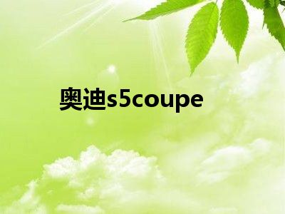 奥迪s5coupe