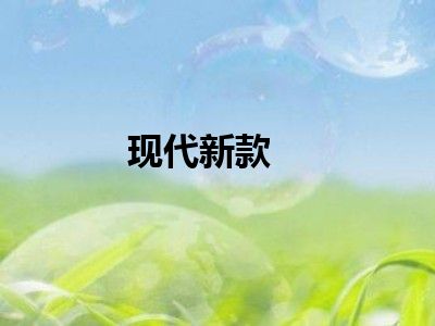 现代新款