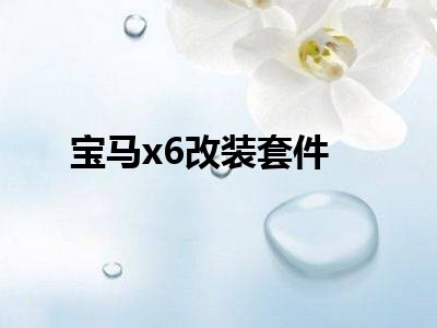 宝马x6改装套件