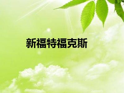 新福特福克斯